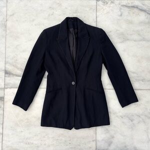VTG Principles Blazer Navy Blue Lined Womens 2P Office Career Academia See Below